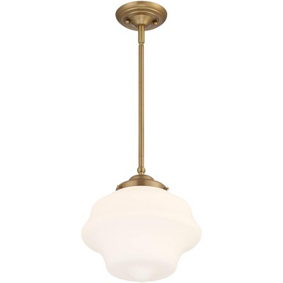 Soft Gold and Opal Glass Mini Pendant Light