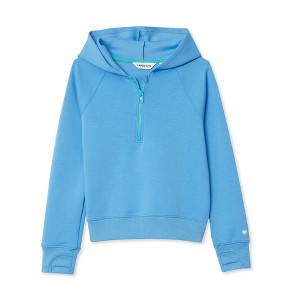 Lands' End Kids Active Quarter Zip Sweatshirt - 1 of 4