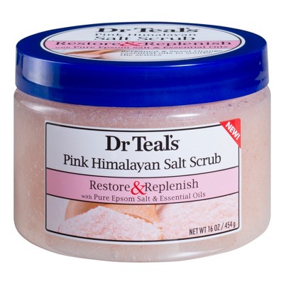 Dr Teal's Restore & Replenish Pink Himalayan Sea Salt Scrub - 16 fl oz