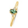 Pompeii3 1/3Ct TW Marquise Emerald & Diamond Ring 10k Gold Lab Created - 3 of 3