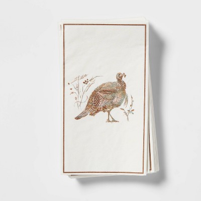 16ct Paper Turkey Guest Towel - Threshold&#8482;