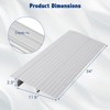 Door Ramp, Threshold Ramp 4'' Rise - 320kg Capacity Aluminum Floor Transition Strip for Wheelchair, Scooter, Motorhome, Pets, Truck - 2 of 4
