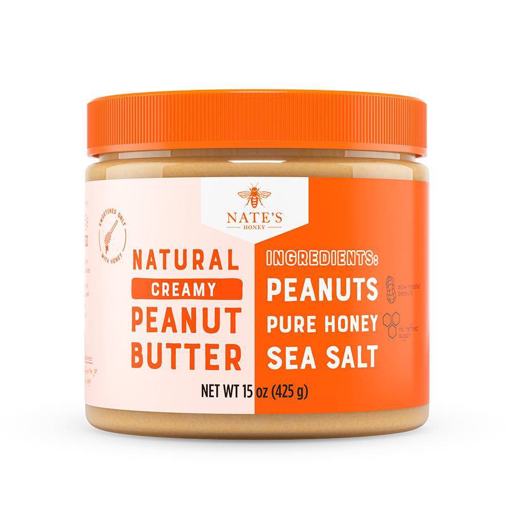 Nate's Honey Creamy All Natural Peanut Butter - 15oz