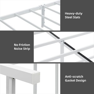 Full /Queen Size Bed Frame with 4 Storage Drawers - 1 of 4