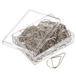 Unique Bargains Drop-Shaped Decorative Bookmark Metal Small Size Paper Clip 100 Pcs - 1 of 4