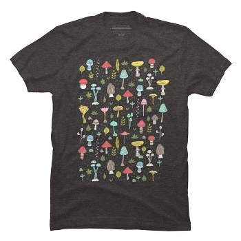 Men's Design By Humans mushrooms By kostolom3000 T-Shirt