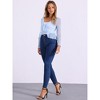 INSPIRE CHIC Women's Long Sleeves Self Tie Ruffle Mesh Casual Bolero Cardigan - 4 of 4