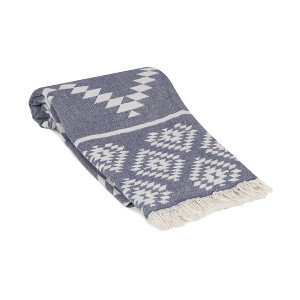 Olive & Linen Aztec Turkish Towel - 1 of 4