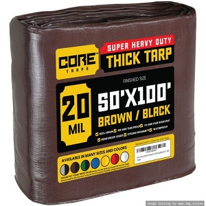 Core Tarps Heavy Duty 20 Mil Tarp Cover, UV Resistant, Rip Proof for Roof, Camping, Patio, Pool, Boat - 1 of 4