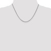 Black Bow Jewelry 1.75mm 14k White Gold Hollow Round Box Chain Necklace - 2 of 4
