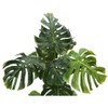 Gulches 55in Artificial Monstera Tree in Pot 13 RealTouch Green Leaves 55in Tall Indoor Floor Faux Plant - 4 of 4