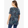 Woman Within Women's Plus Size Perfect Printed Short-Sleeve Crewneck Tee - 3 of 4