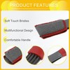 Unique Bargains Car Indoor Air-condition Clean Brush TPR 6.69" Red Gray 1 Pc - 4 of 4
