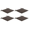 vidaXL Garden Chair Cushions 4 pcs Taupe 15.7"x15.7"x1.2" Oxford Fabric - 2 of 4