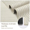 Washable Super Soft Boho Stripe Rug Contemporary Large Living Room Rugs Non Slip Non Shedding Indoor Home Rugs - 4 of 4