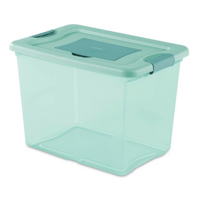Sterilite 25 Quart Fresh Scent Stackable Plastic Storage Box Container (18 Pack)