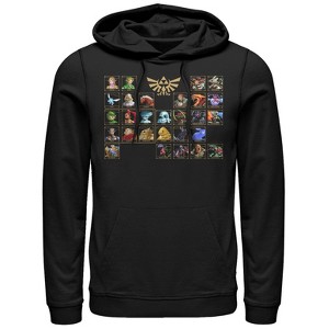 Men's Nintendo Legend of Zelda Ocarina Periodic Table Pull Over Hoodie - 1 of 3