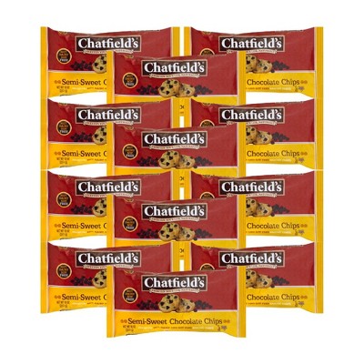 Chatfield's Semi-Sweet Chocolate Chips - Case of 12/10 oz