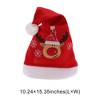 Unique Bargains Christmas Hat Polyester Red 10.24"x15.35" 1 Pc - 3 of 4
