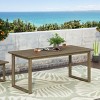 NicBex Outdoor Dining Table,Rectangle/Oval Patio Table with Solid Framework and Modern Design for 4 to 6 Chairs,Outdoor Furniture - 4 of 4