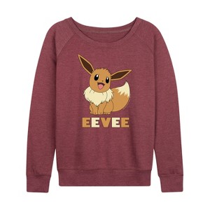 Women's - Pokémon - Eevee Lightweight French Terry Slouchy - 1 of 4