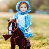 The Queen's Treasures Blue Calico Dress w Brown Lace up Boots for 18-Inch Doll - 4 of 4