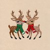Linum Home Textiles Christmas KISSES - Embroidered Luxury 100% Turkish Cotton Hand Towels (Set of 2) - 3 of 3