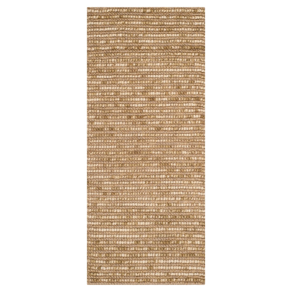 Beige/Multi Stripes Tufted Runner - (2'6inx10' Runner) - Safavieh