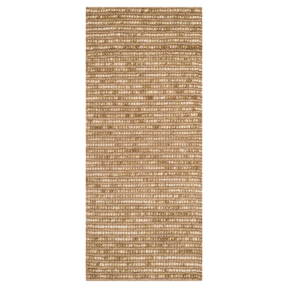 Beige/Multi Stripes Tufted Runner - (2'6inx10' Runner) - Safavieh