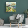 35" x 35" Jeanette Vertentes 'The Pasture' Unframed Wall Canvas - Trademark Fine Art - 4 of 4