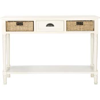 Winifred Wicker Console Table With Storage  - Safavieh