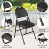 Folding Table & Chair Dining Set of 5 with Padded Tabletop for Hosting, Game Night, or Holiday Celebrations - 4 of 4