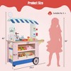 Costway Kids Snacks & Sweets Food Cart Kids Toy Cart Play Set with 30 PCS Accessories - 4 of 4