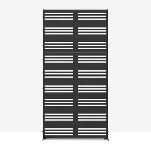 Lirago Galvanized Metal Garden Fence 72 in Outdoor Privacy Screen - 1 of 4