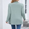 Women's Lightweight Cardigan Sweaters Open Front Long Sleeve Casual Loose Thin Cardigans - 3 of 4