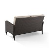 Crosley Kiawah Wicker Outdoor Patio Loveseat - 3 of 4