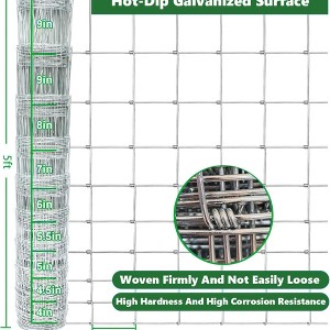 3ft x 164ft 14-Gauge Heavy Zinc Coated Farm Fence - Galvanized Field Wire for Cattle, Deer, Goat, Hog Fencing, Yard Livestock and Animal Protection - 1 of 4