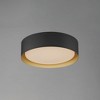 ET2 Lighting Echo 1 - Light Flush Mount in  Black/Gold - 3 of 4
