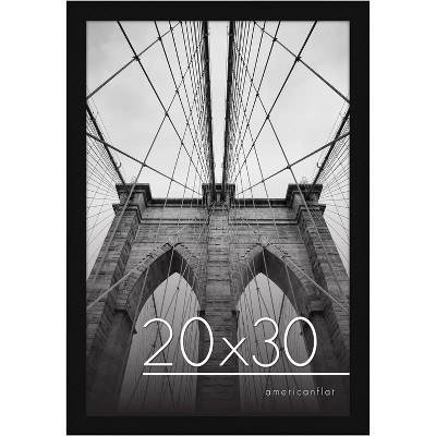 Americanflat 20x30 inch Black Poster Frame | Polished Plexiglass. Hanging Hardware Included!