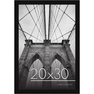 Americanflat 20x30 inch Black Poster Frame | Polished Plexiglass. Hanging Hardware Included! - 1 of 4