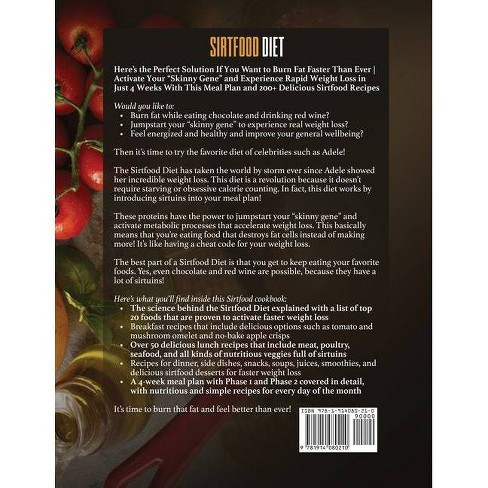 Sirtfood Diet Large Print By Glen Hamilton Paperback Target