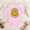 The Juniper Shop SmileyWorld It's A Good Day To Have A Good Day Circle Long Sleeve Bodysuit - 18M - Pink - 3 of 4
