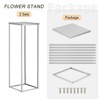 Unique Bargains Metal Wedding Party Decoration Flower Stand Vase Columns 2 Pcs - 3 of 4