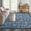 Vintage Rug Light Grey Oriental Floral Door Mat Medallion Small Carpet Traditional Accent for Entrance Living Room Kitchen - 2 of 4