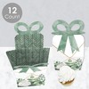 Big Dot of Happiness Boho Botanical - Square Favor Gift Boxes - Greenery Party Bow Boxes - Set of 12 - 3 of 4