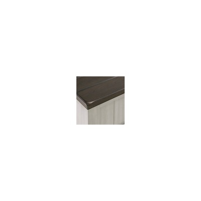 Square Brown and Gray Wood Lift-Top Coffee Table with Storage