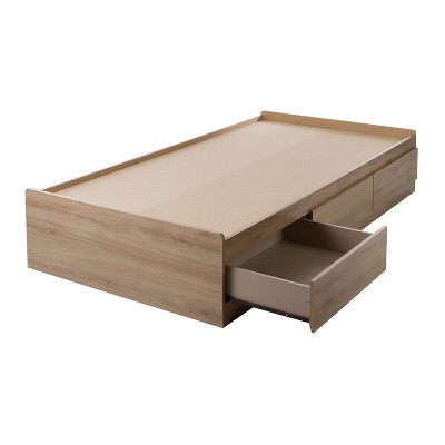 HomeStock Mates Bed with 3 Drawers Rustic Oak Fynn