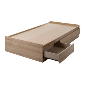 HomeStock Mates Bed with 3 Drawers Rustic Oak Fynn - 1 of 4