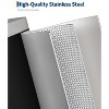 Slim Stainless Steel Trash Can 10L - Space-Saving Rectangular Design, Removable Inner Bucket, Soft-Close Lid - For Kitchen, Bathroom and Office - 2 of 4