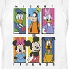 Women's Mickey & Friends Colorful Character Panels T-Shirt - 2 of 4